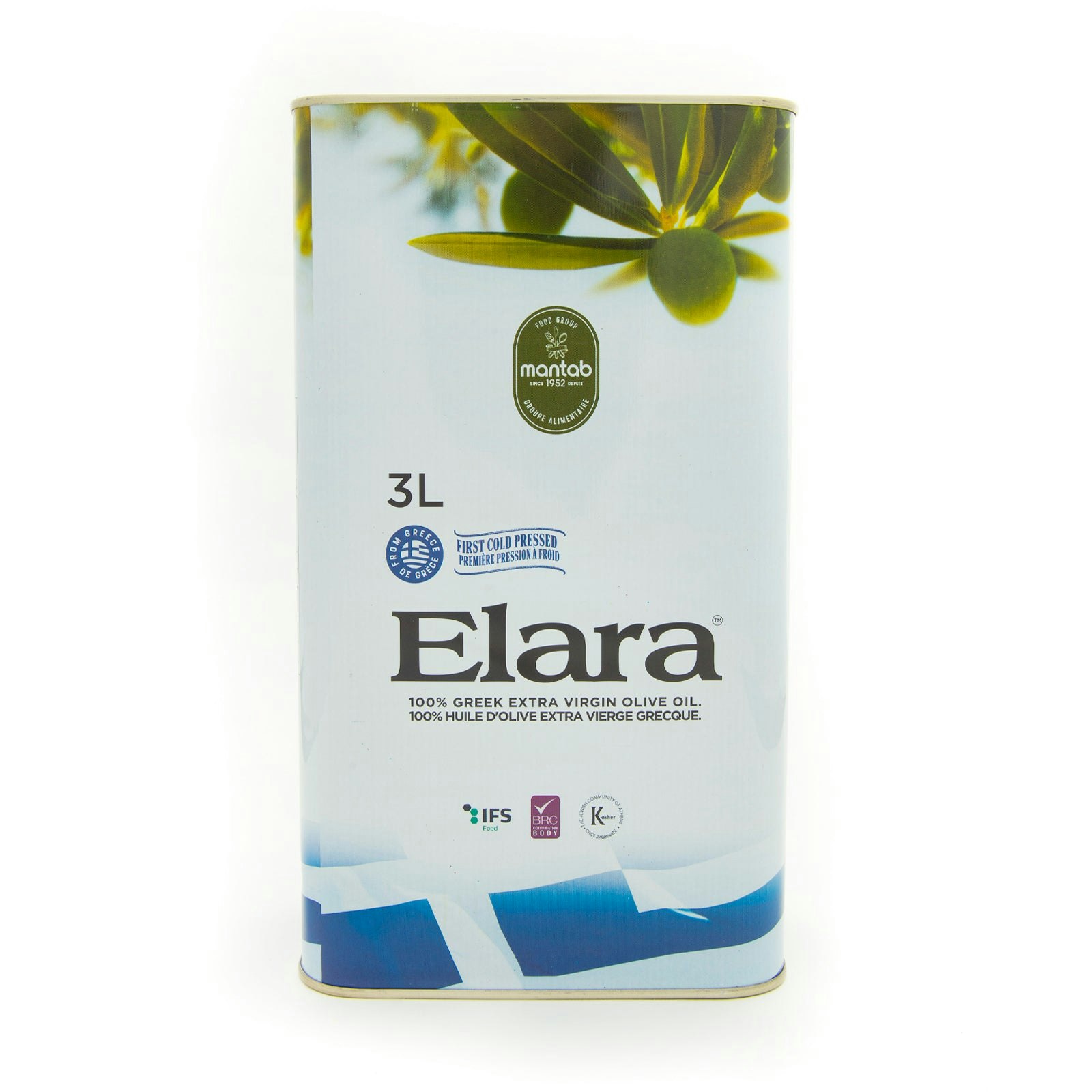 Elara Extra Virgin Olive Oil Tin Mantab